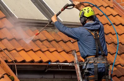Démoussage et hydrofuge de toiture à Virsac